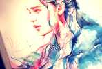 Daenerys Targaryen painting by Alice X Zhang