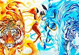 Fire and Ice watercolor painting by Art Jongkie