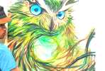 Owl painting by Art Jongkie