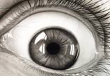 Black end gray drawing eye by Ayman Arts