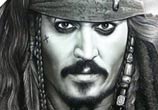 Portrait drawing of Jack Sparrow by Ayman Arts