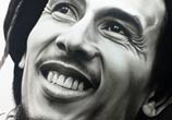 Drawing portrait of Bob Marley by Ayman Arts
