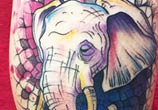 Mandala elephant tattoo by Bambi Tattoo