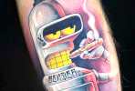 Bender tattoo by Benjamin Laukis