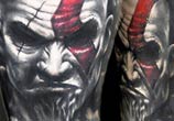 Warrior tattoo by Benjamin Laukis