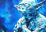 Yoda from Star Wars streetart by C215