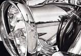 Motorcycle chrome drawing by Charles Laveso
