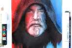 Luke Skywalker color drawing by Craig Deakes