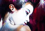 Another Geisha streetart by Dan DANK Kitchener