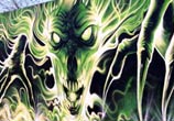 Dark Creature streetart by Dan DANK Kitchener