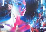 The Queen Of Neon streetart by Dan DANK Kitchener