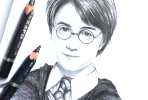 Harry Potter pencil drawing by Elienka Art