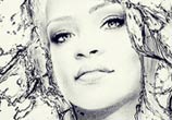 Rihanna Water face 1 drawing by Fau Navy
