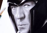 Magneto portrait drawing by Guilherme Silveira