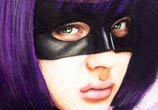 Hit girl from Kick Ass painting by Jonathan Knight Art