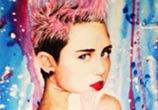 Miley Cyrus painting by Jonathan Knight Art