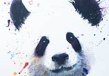 Panda love painting by Jonathan Knight Art