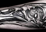Vulture Skull dotwork tattoo by Kamil Czapiga