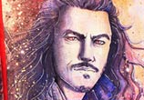 Bard the bowman watercolor painting by Kinko White
