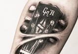 GnR guitar tattoo by Led Coult