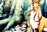 Princess Mononoke - Ashitaka and Yakul by Louise Terrier