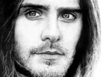 Jared Leto drawing portrait by Miriam Galassi