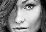 Portrait drawing of Olivia Wilde by Miriam Galassi