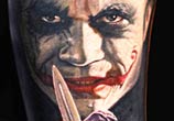 Joker tattoo by Nikko Hurtado
