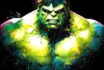 Hulk mixedmedia by Patrice Murciano