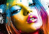 Portrait of Kate Moss, mixed media by Patrice Murciano