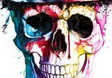 King Skull, mixed media by Patrice Murciano