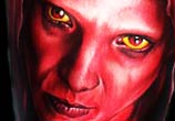 Devil from Passion of the Christ tattoo by Paul Acker