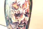 Zombie tattoo by Paul Acker