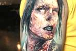Zombie Gentleman tattoo by Paul Acker