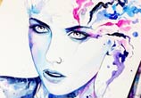 I cant Leave watercolor painting by Pixie Cold