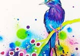 In Heave watercolor painting by Pixie Cold