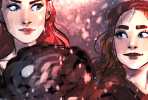 Sansa and Ary Stark digitalart by Sarah Moustafa