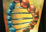 DNA tattoo by Sergey Shanko