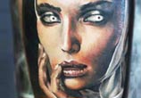 Nun Face tattoo by Sergey Shanko