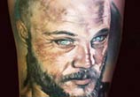 Ragnar tattoo by Sergey Shanko