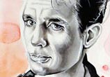 Jack Kerouac painting by Surbina Psychobilla