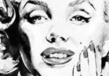 Marilyn Monroe painting by Surbina Psychobilla