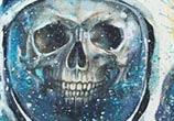 Gabriel skull acryl painting by Tanya Shatseva