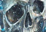 Gabriel skull detail acryl painting by Tanya Shatseva