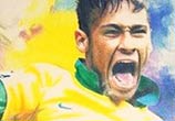 Neymar Jr. color drawing by The Illestrator