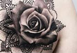 Mandala rose tattoo by Timur Lysenko