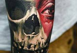 Skull tattoo by Timur Lysenko