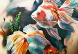 Sholder fish tattoo by Valentina Ryabova