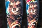 Rocket Raccoon tattoo by Valentina Ryabova