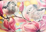 Birds on tree tattoo by Zsofia Belteczky